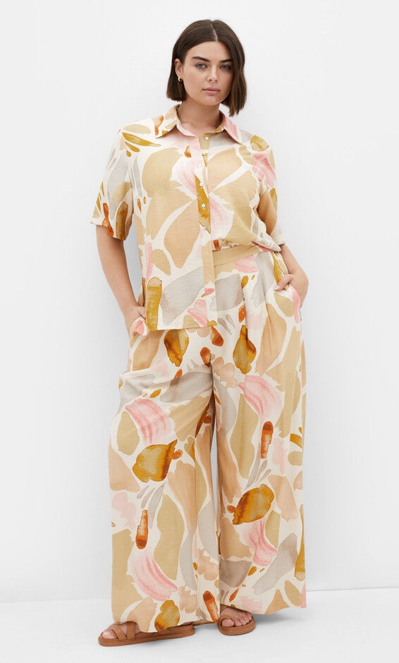 Surface Level Pant - print, WHITE, alternate image number 1