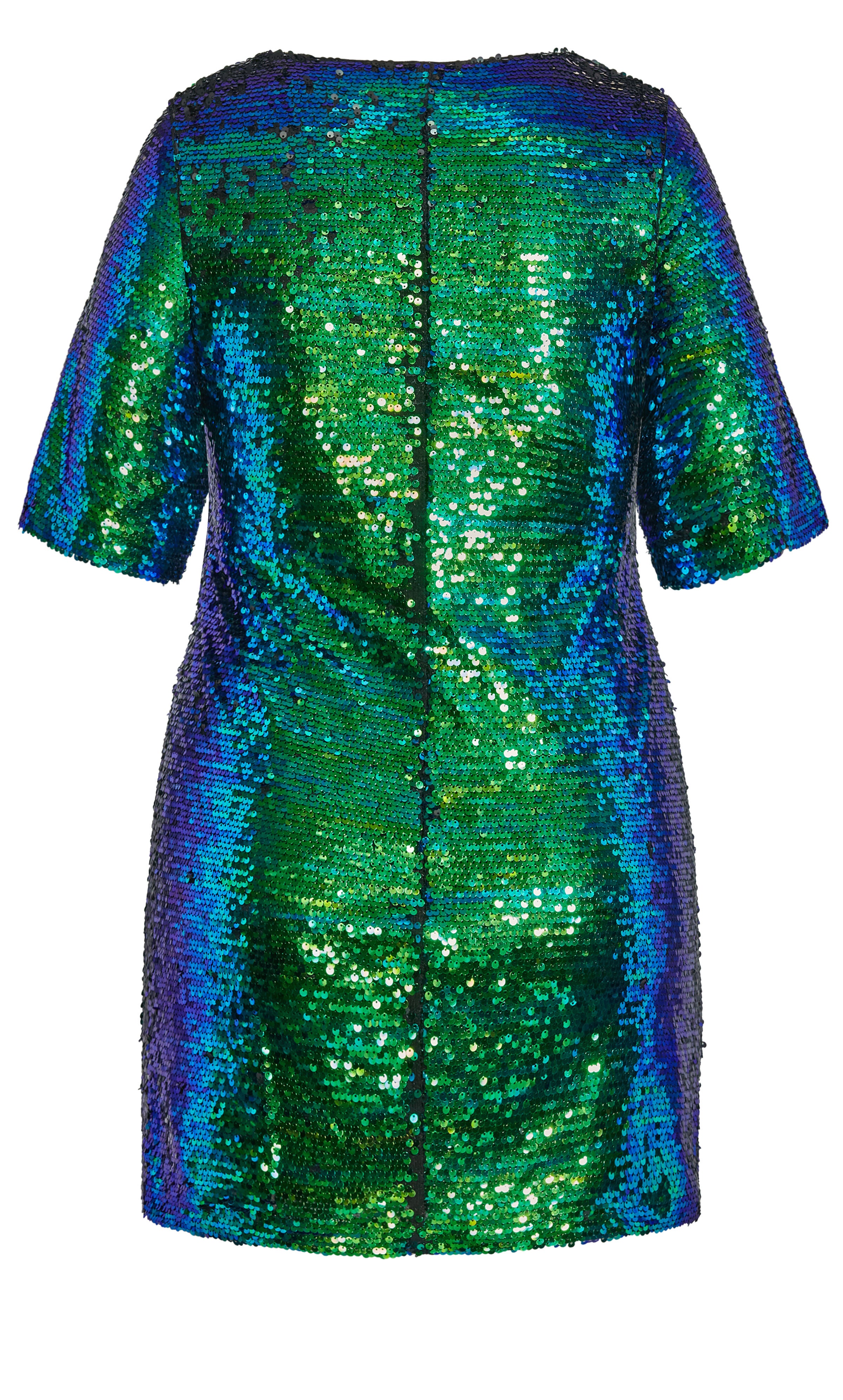 Sequin Glam Dress - green, BLACK, alternate image number 5