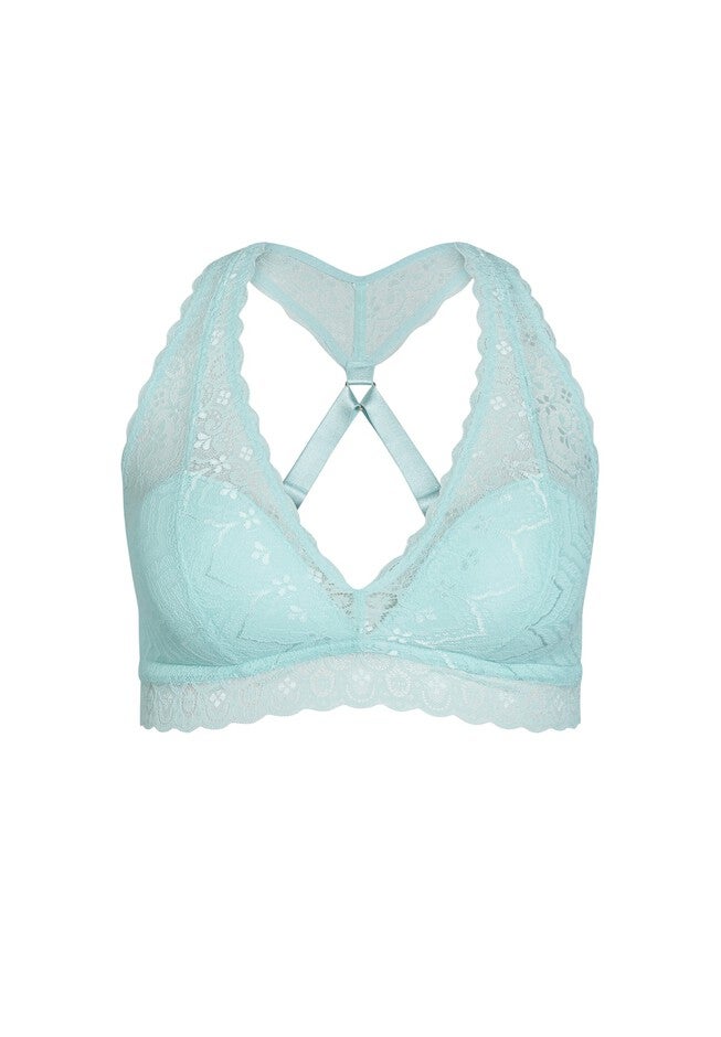 Racer Back Bralette - powder blue, BLUE, alternate image number 2