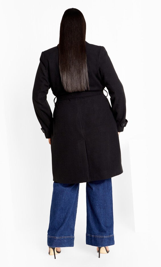 So Chic Coat - black, BLACK, alternate image number null