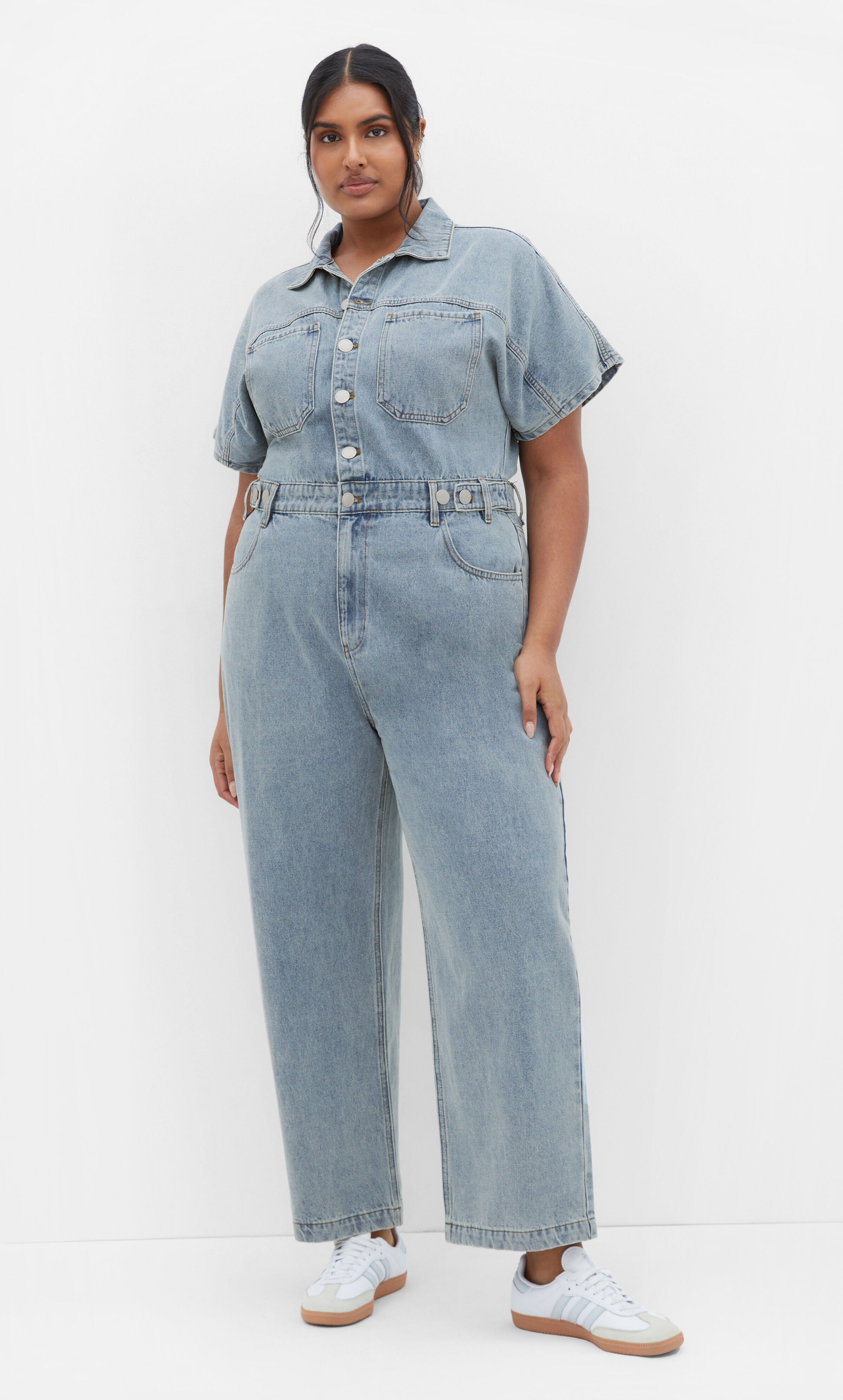 Karsyn Boiler Suit - light denim, BLUE, hi-res image number 0