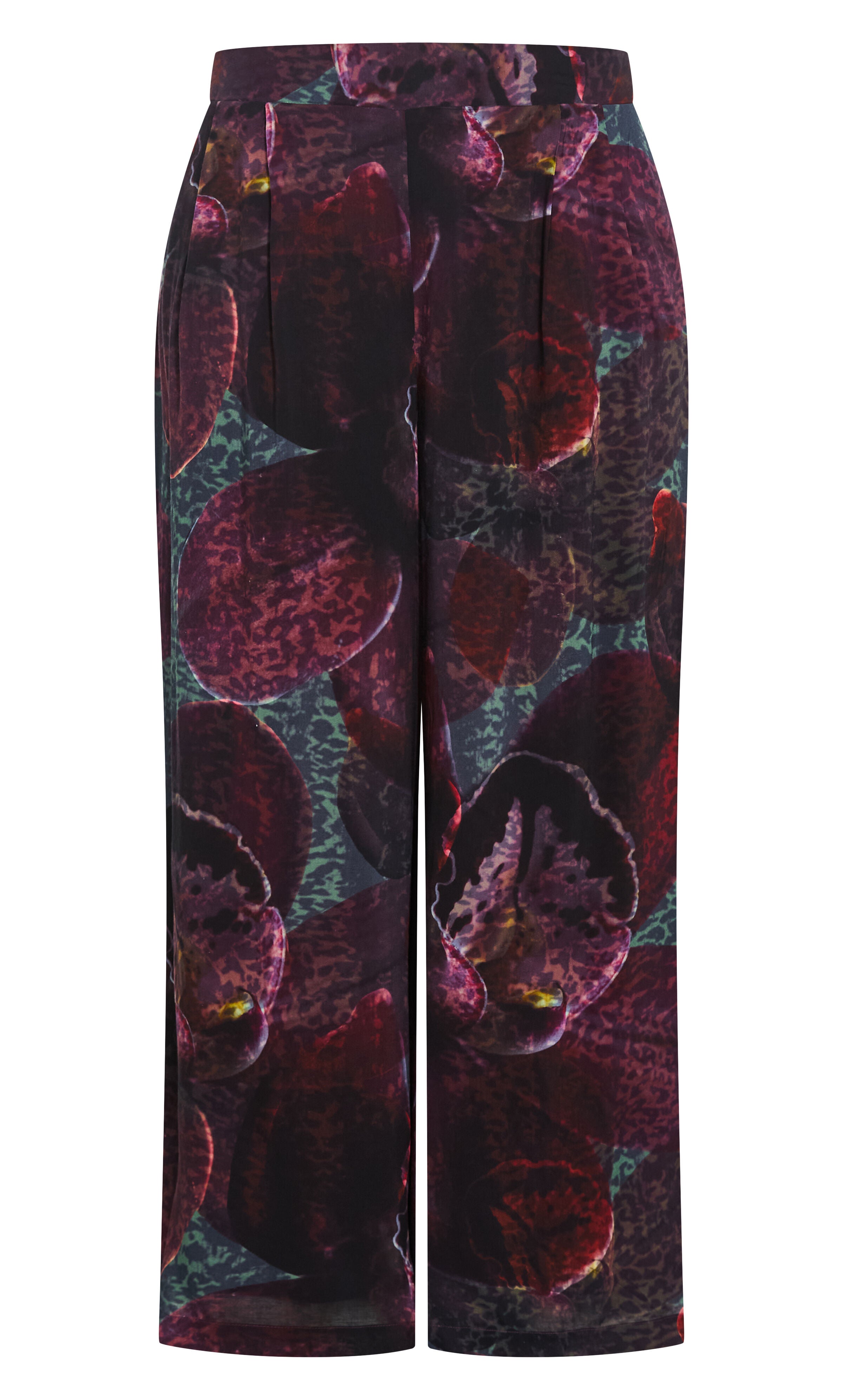 Piper Orchid Print Wide Leg Pant, PURPLE, alternate image number 4