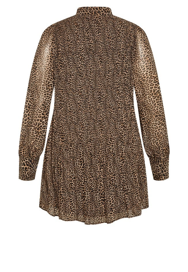 Sexy Leopard Dress - leopard print, BLACK, alternate image number null