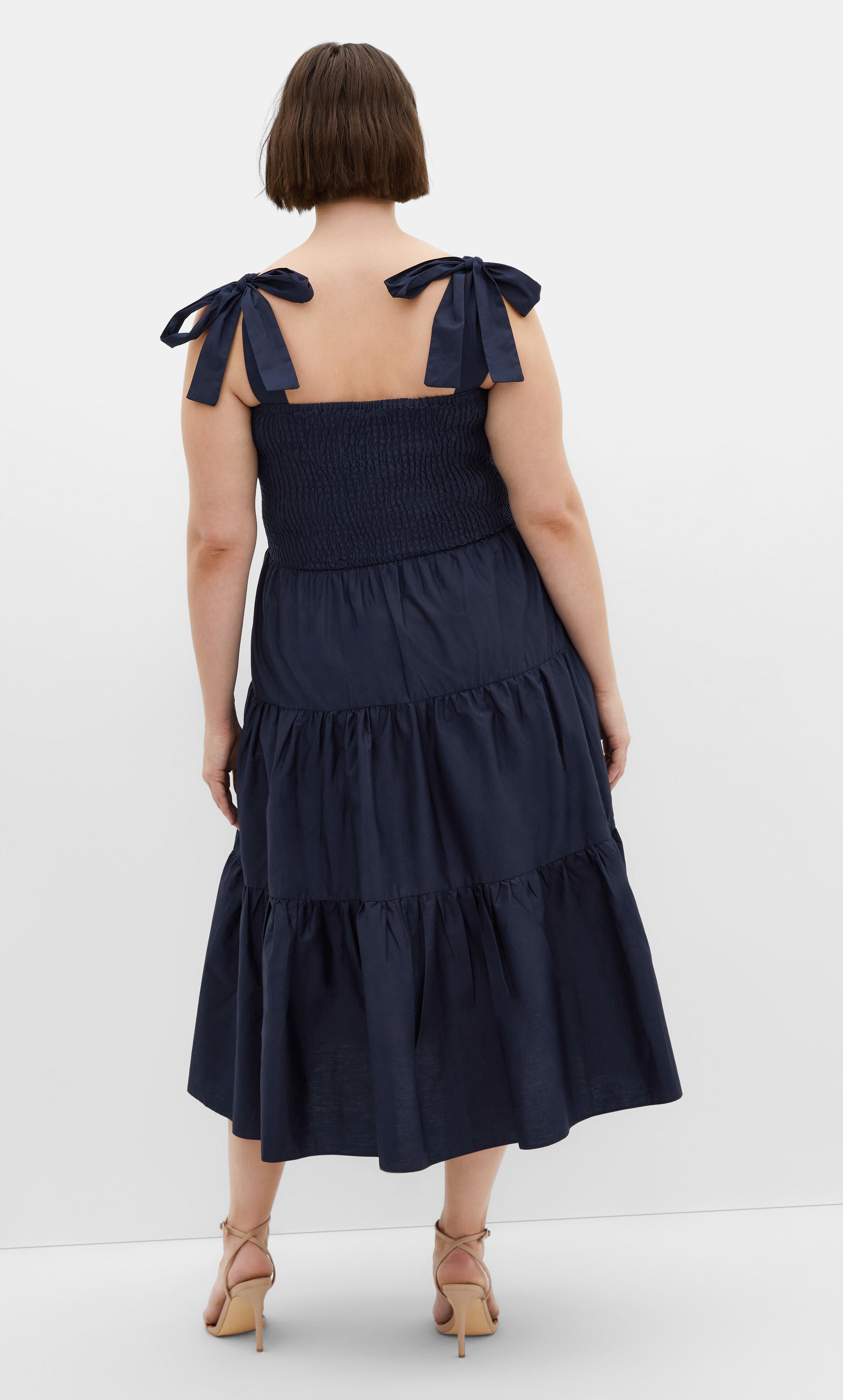 Haven Midi Dress - navy, NAVY, alternate image number 3