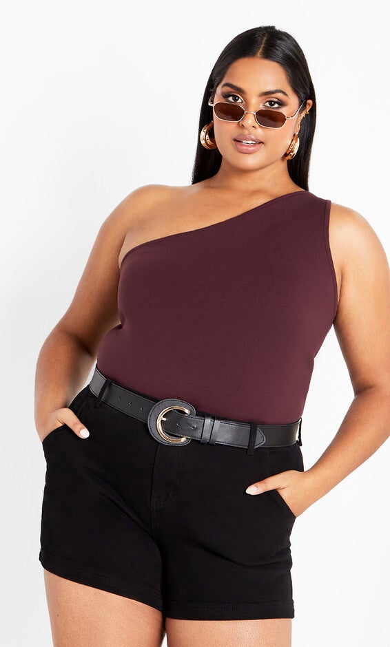 Louisa Top - fudge, FUDGE, hi-res image number 0