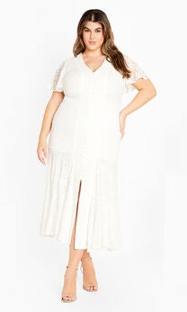 Christa Lace Dress - ivory
