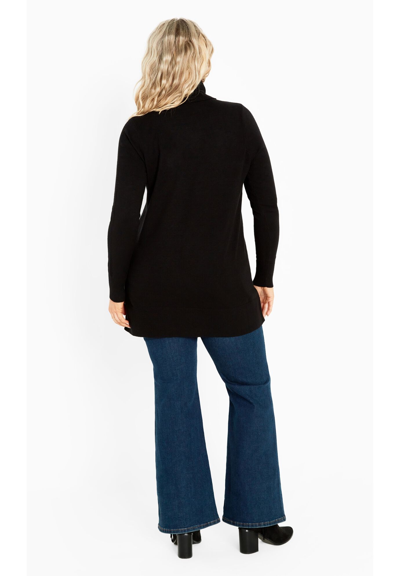 Fern Sweater, BLACK, alternate image number 3