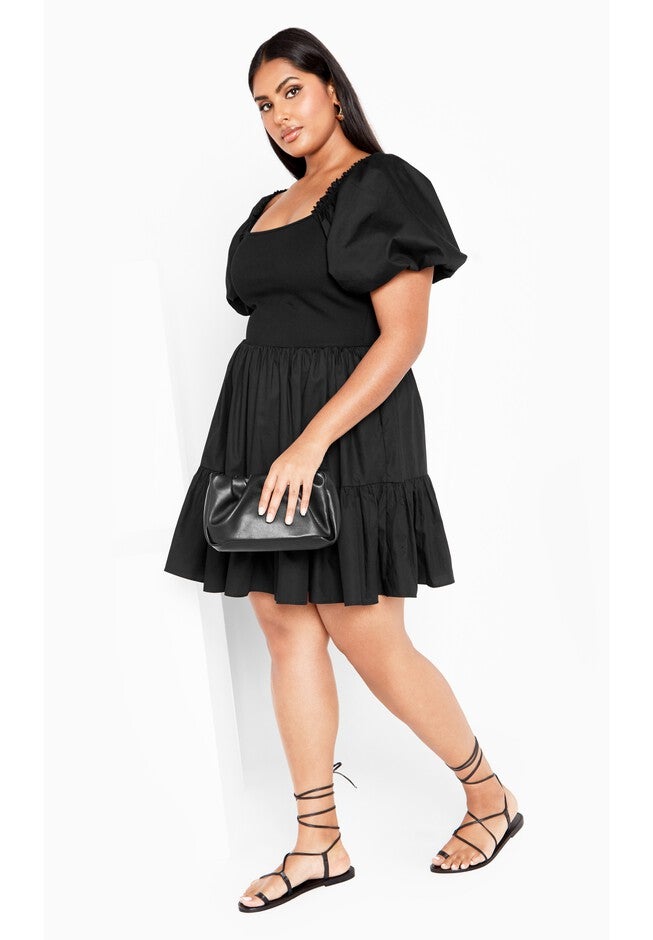Poppie Dress - black, BLACK, on-hover image number null
