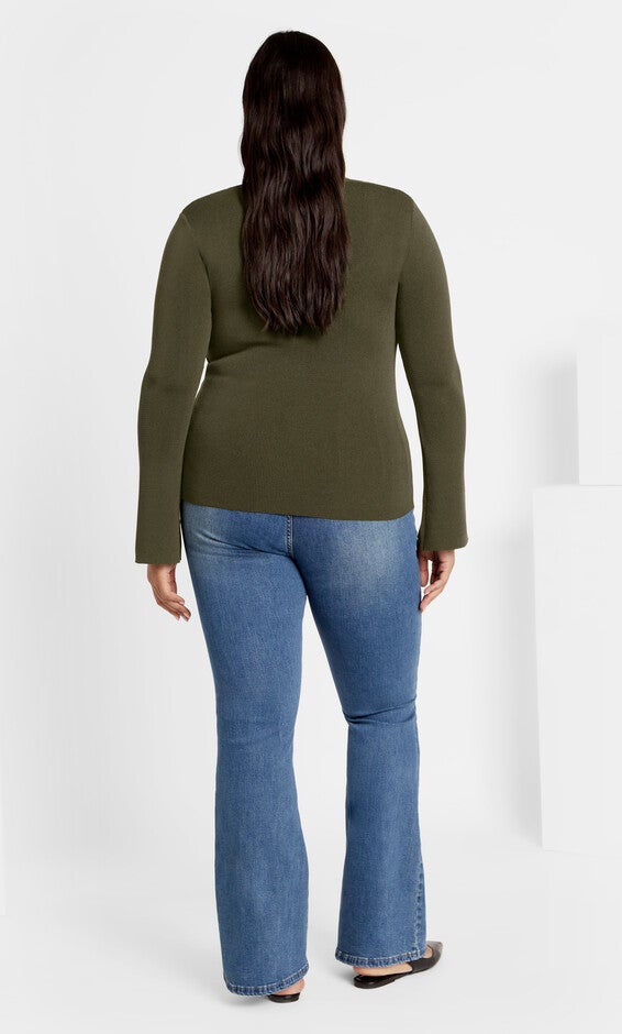 Brooklyn Jumper - moss, GREEN, alternate image number 2
