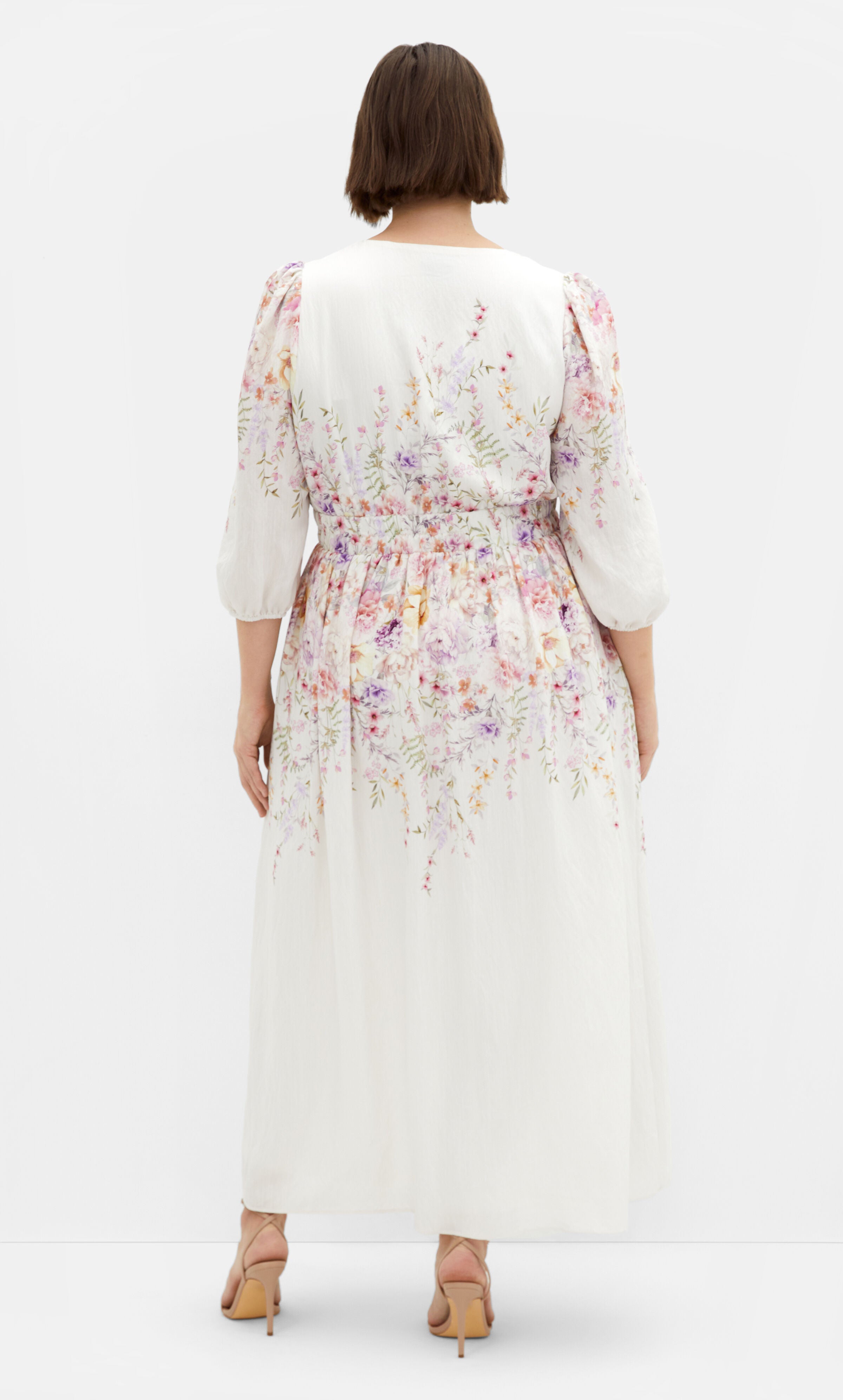 Keyla Print Maxi Dress - ivory, WHITE, alternate image number 2