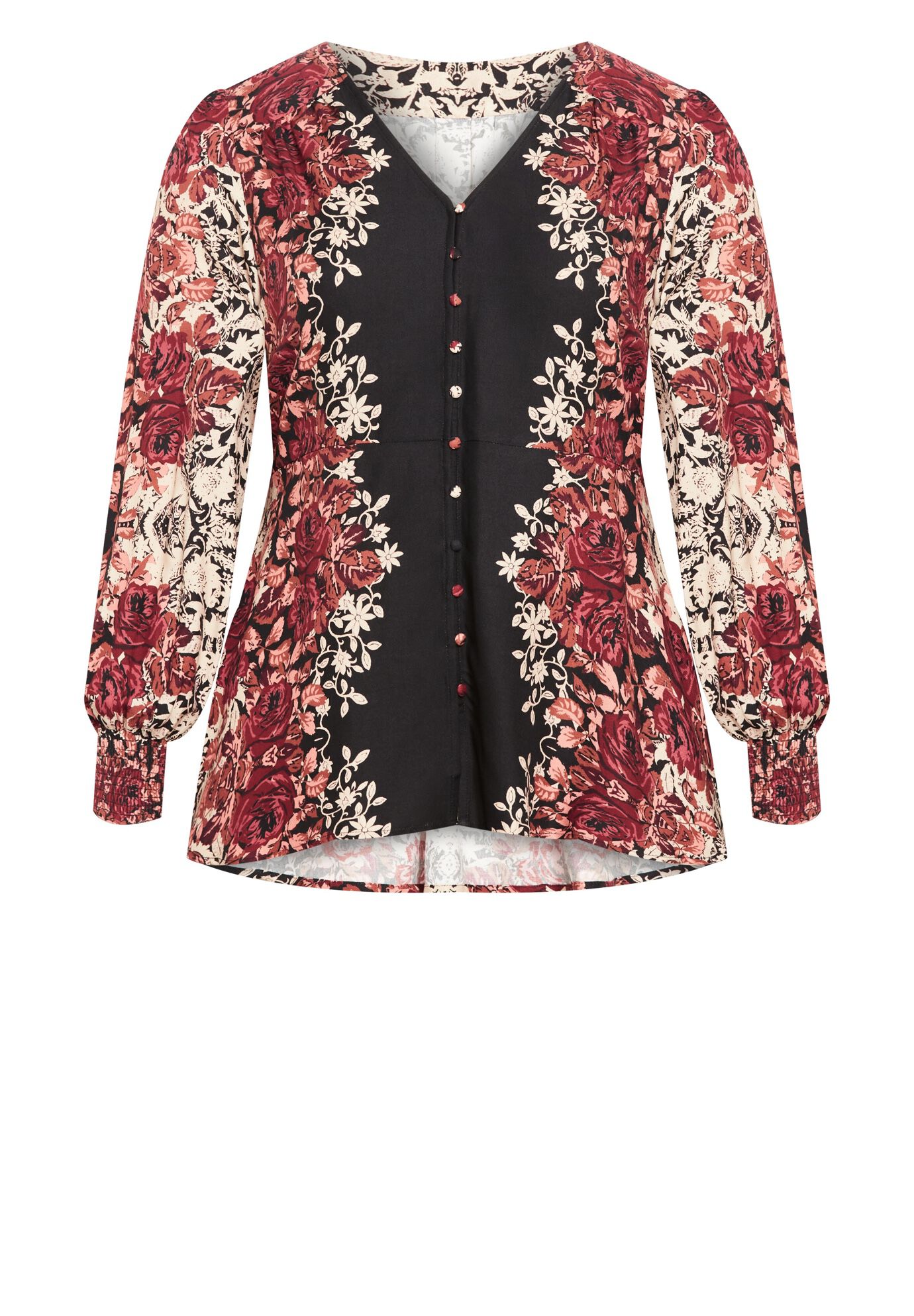 Bella Blouse, BLACK, alternate image number 3