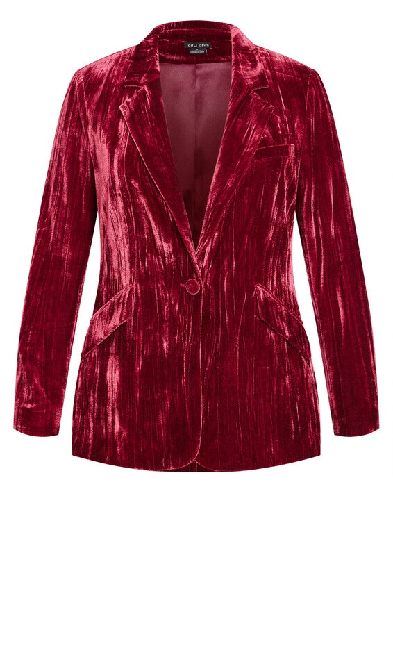 Crushed Jacket - cabernet, RED, alternate image number null