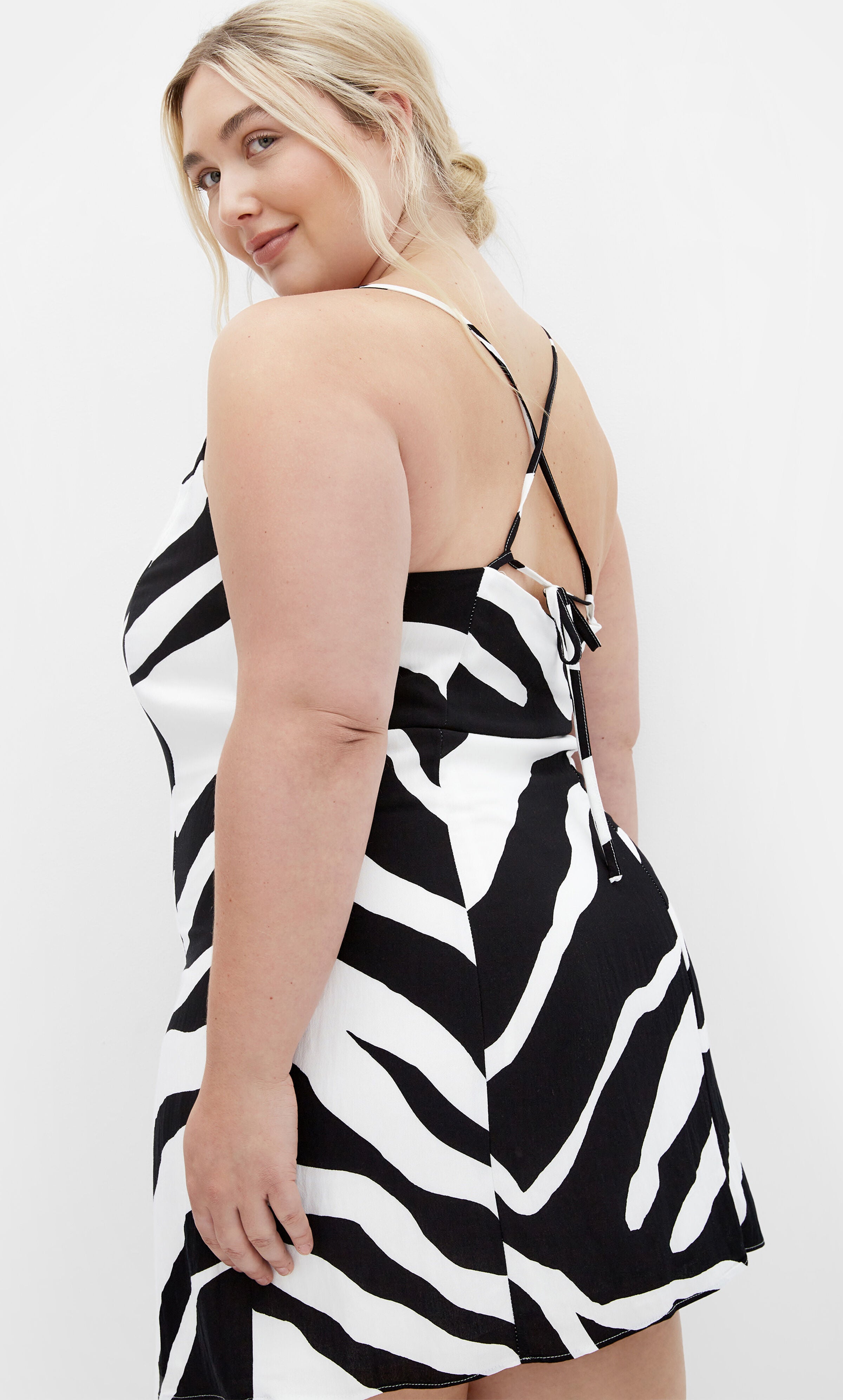 Caitlin Print Dress - ivory, WHITE, alternate image number 5