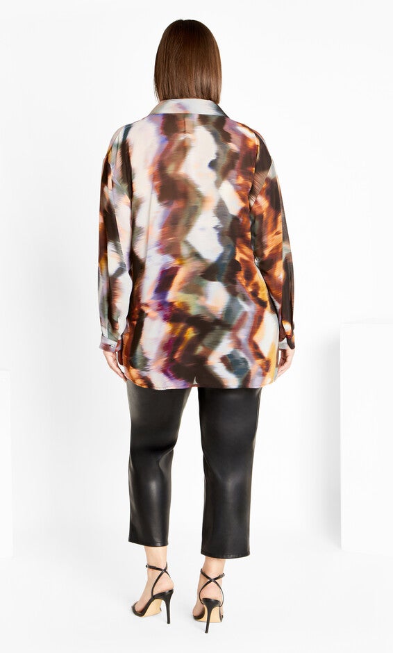 Sheer Lover Print Shirt - white, MINERALS, alternate image number 6