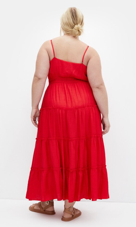 Aiza Maxi Dress - cherry, RED, alternate image number null
