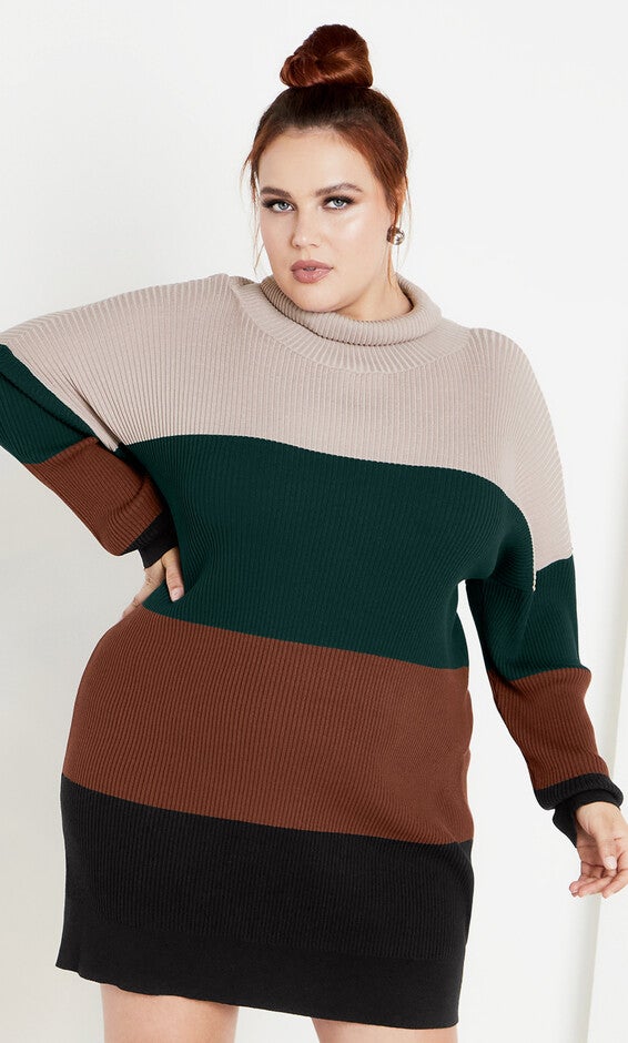 Harper Sweater Dress- jade, JADE, hi-res image number 0