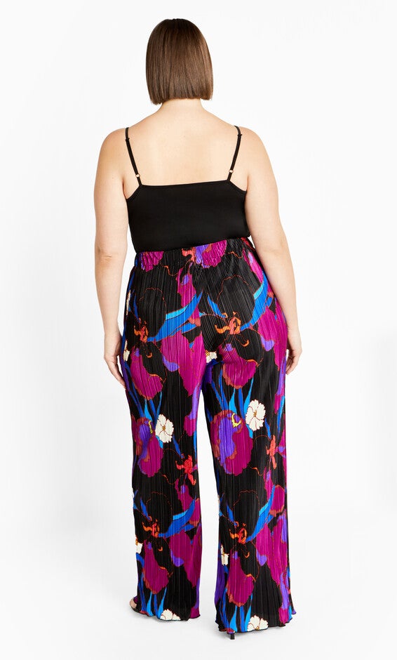 Kira Print Pant - magenta, WILD FLOWER, alternate image number null