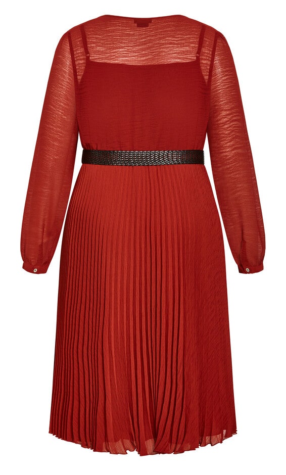 Precious Pleat Dress - sienna, SIENNA, alternate image number null