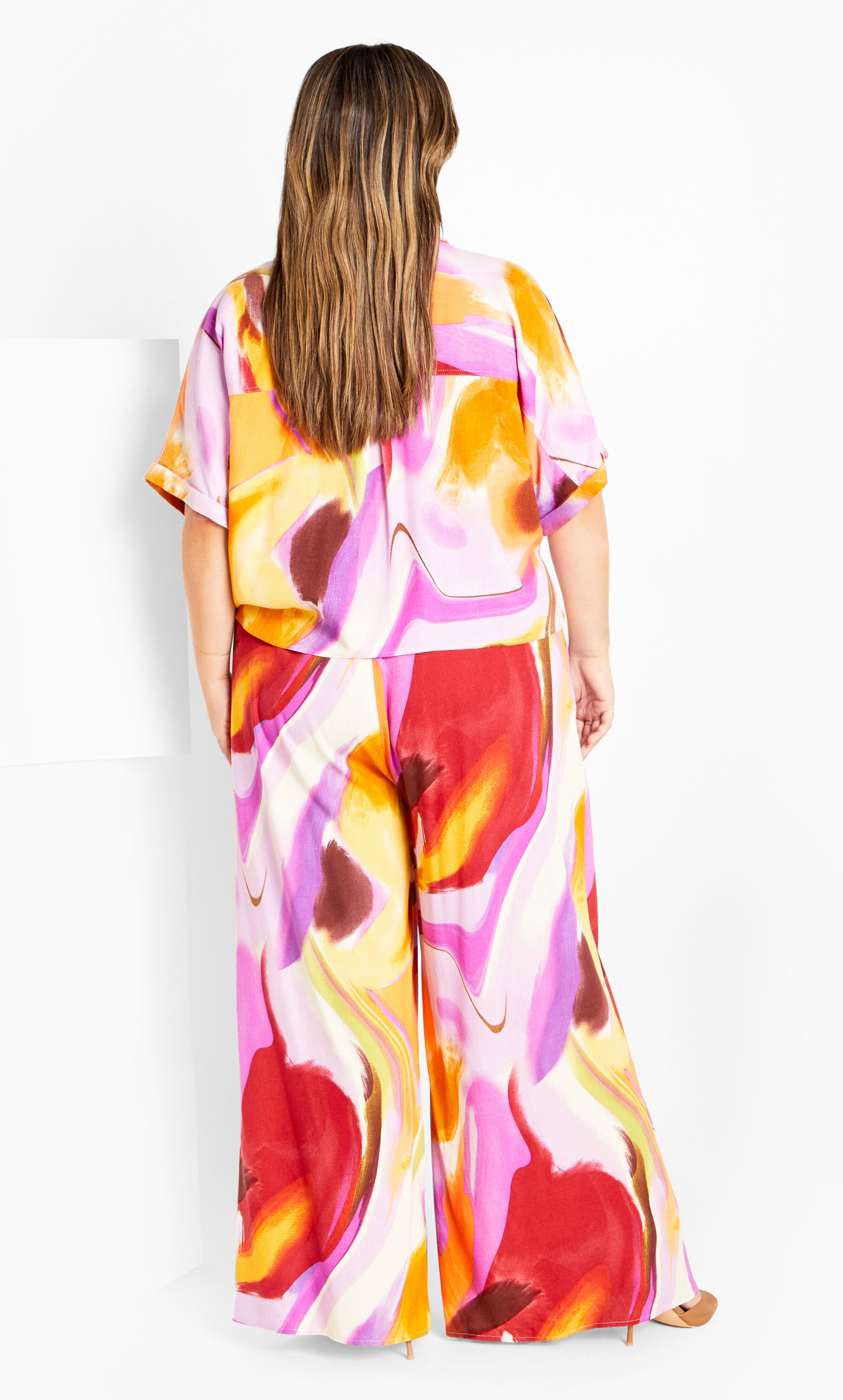 Esme Print Pant - yellow, PURPLE, alternate image number 2