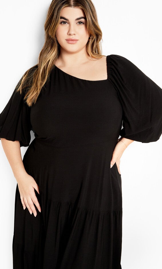 Zaria Dress - black, BLACK, alternate image number null