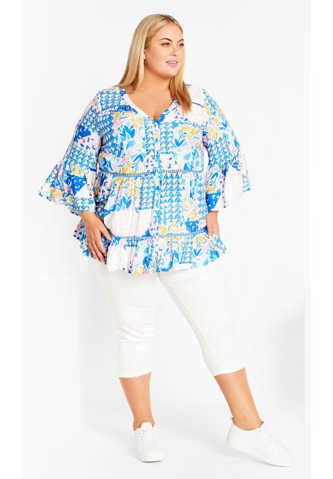 Laura Print Shirt, CONEY ISLAND, alternate image number null
