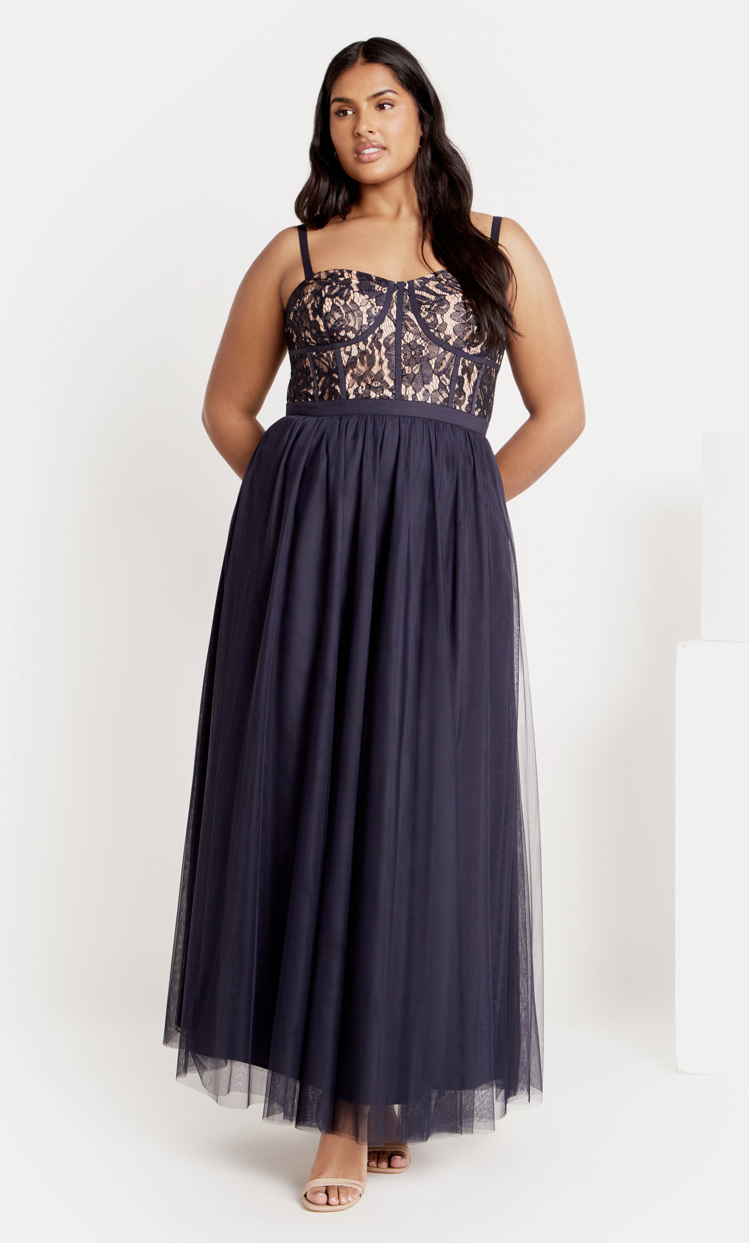 Sweet Beauty Dress - navy, BLUE, hi-res image number 0