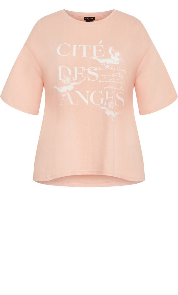 Oversized Angels Tee - dusty rose, DUSTY ROSE, alternate image number 5
