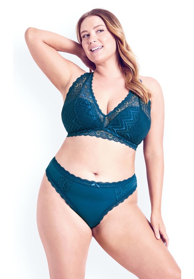 Racer Back Bralette - poseidon, BLUE, hi-res image number null