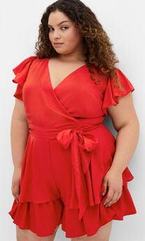Sunny Playsuit - red