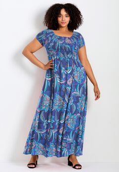 Raelynn Shirred Bodice Dress