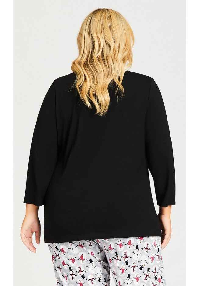 Fa La La Sleep Top, FA LA LA PRINT, alternate image number null