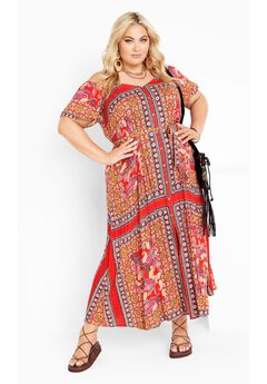 Zoey Cold Shoulder Maxi Dress