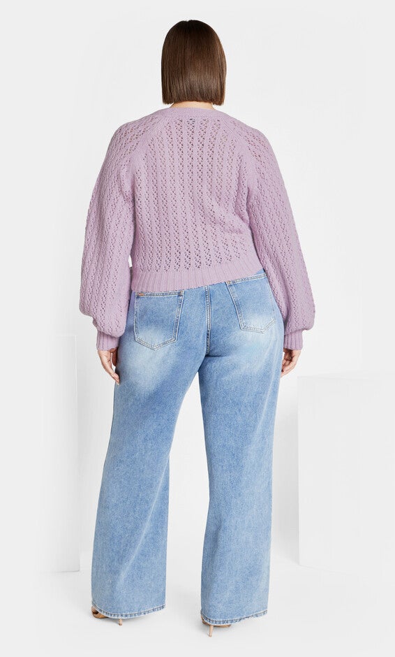 Isla Cardigan - lilac, LILAC, alternate image number 2