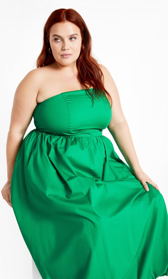 Alina Maxi Dress - bright green, GREEN, alternate image number null