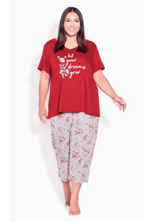 Dreams Grow Short Sleeve Sleep Top, DREAMS GROW, alternate image number 2