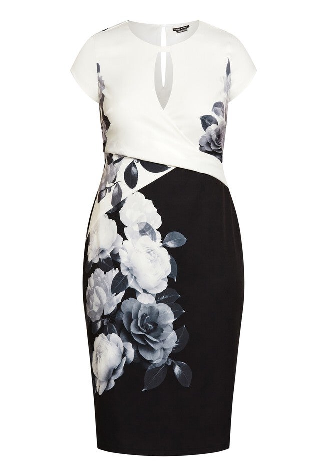 Erin Dress - ivory, BLACK, alternate image number null