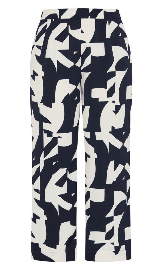 Enya Print Pant - ivory, BLUE, alternate image number 4