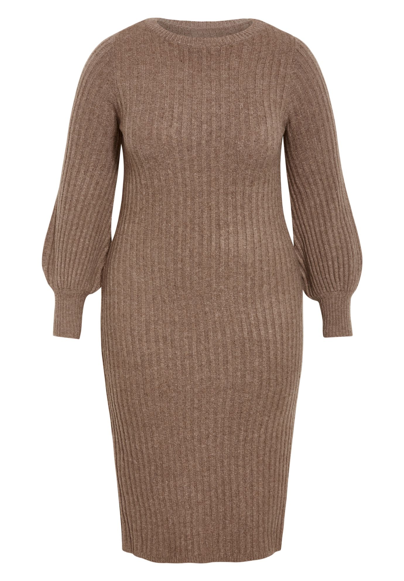 Sasha Rib Dress, LATTE, alternate image number 2