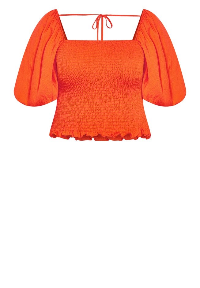 Poppie Top - tangerine, ORANGE, alternate image number 3