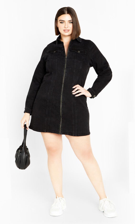 Oaklyn Dress - black wash, BLACK, alternate image number null
