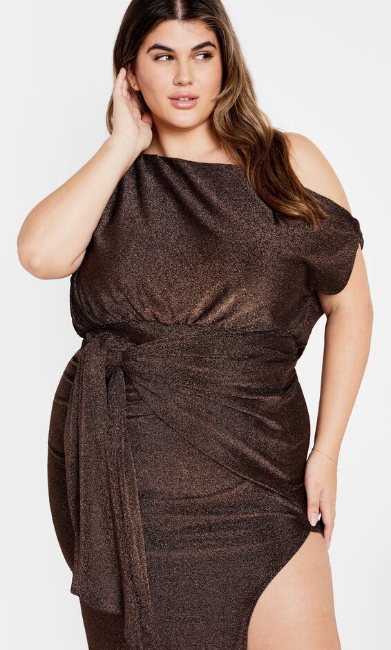 Paloma Midi Dress - bronze, BRONZE, alternate image number null