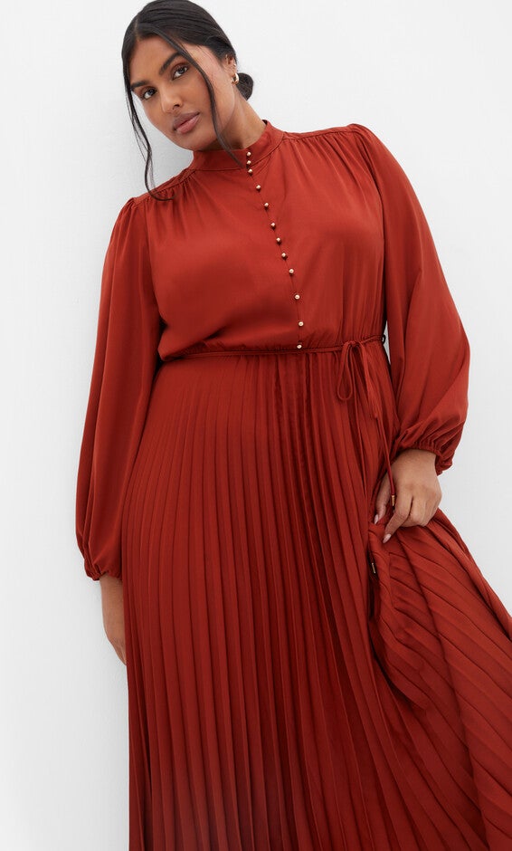 Oasis Dress - cinnamon, BROWN, alternate image number null
