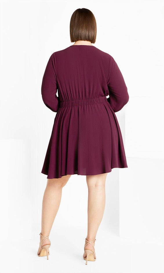 Adelyn Dress - plum, PURPLE, alternate image number 2