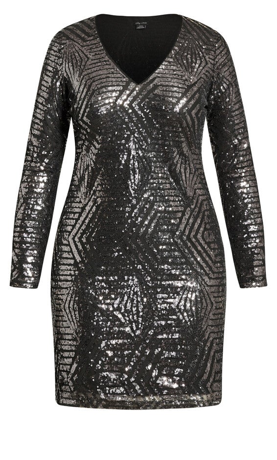 Bright Lights Dress - gunmetal, GREY, alternate image number 5