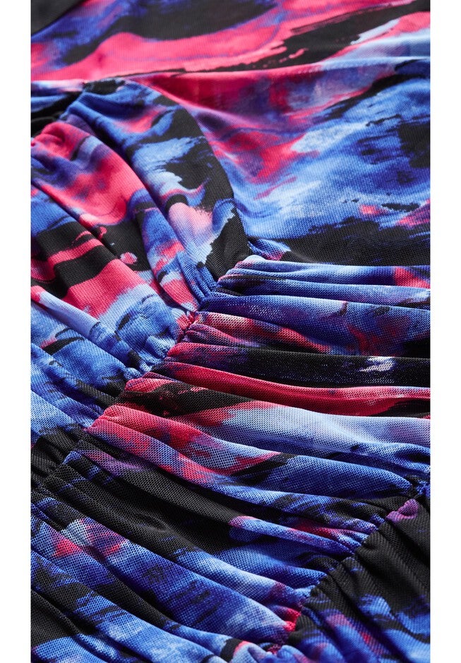 Kiara Dress - watercolour, BLACK, alternate image number null