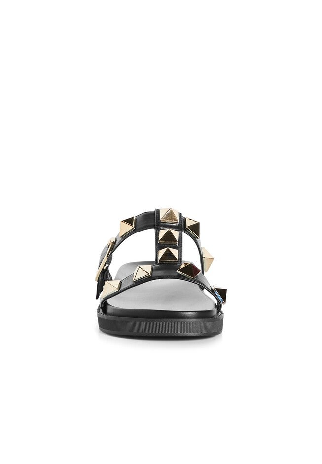 WIDE FIT Totally Spike Slide - black, BLACK, alternate image number 4