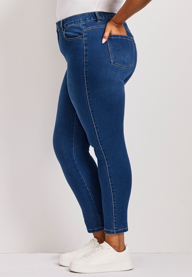 Butter Denim Skinny Jean, MID WASH, alternate image number 4