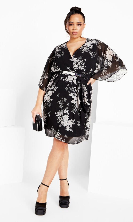 Bouquet Mini Dress - black, MINI, hi-res image number 0