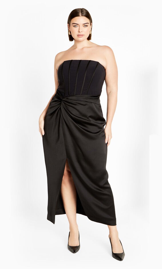 Leyla Maxi Dress - black, BLACK, alternate image number 1