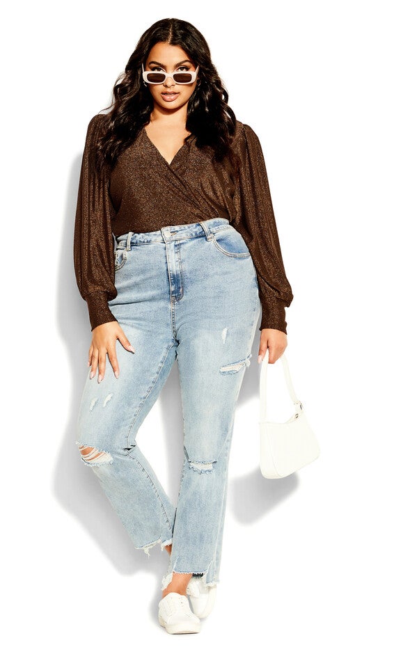 Glowing Top - bronze, BROWN, alternate image number null